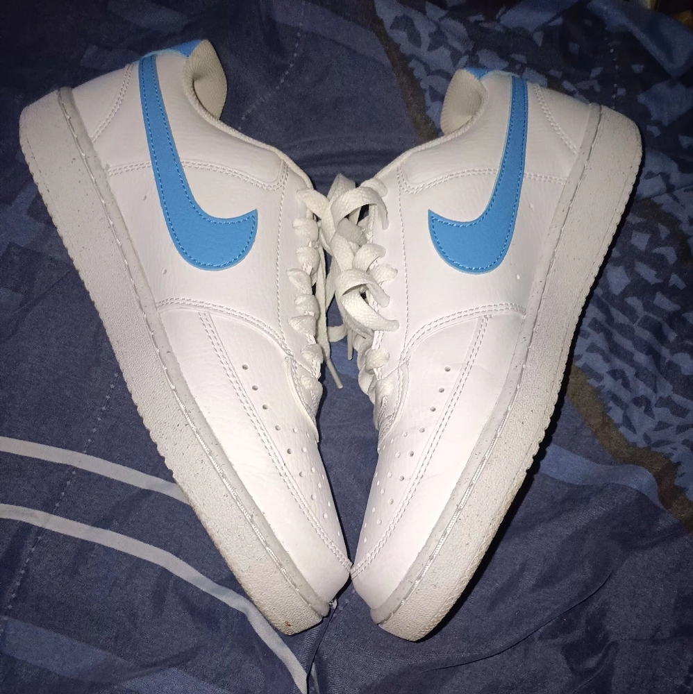 Nike court vision next nature low white university